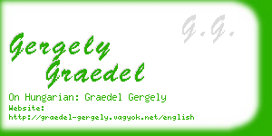gergely graedel business card